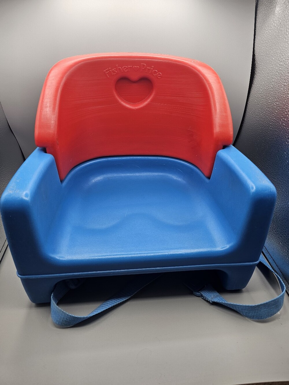 Vtg Fisher-Price Booster Seat Reversible Grow With Me Plastic Chair USA 90s